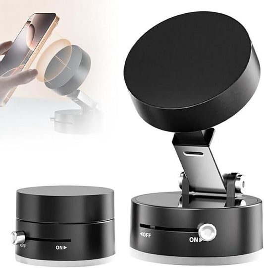 Vacuum Magnetic 360 Rotatable Suction Phone Mount for All Phones
