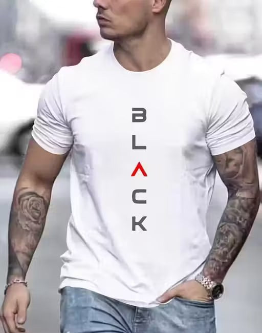 Trendy Fashion Mens Cotton Blend Tshirt